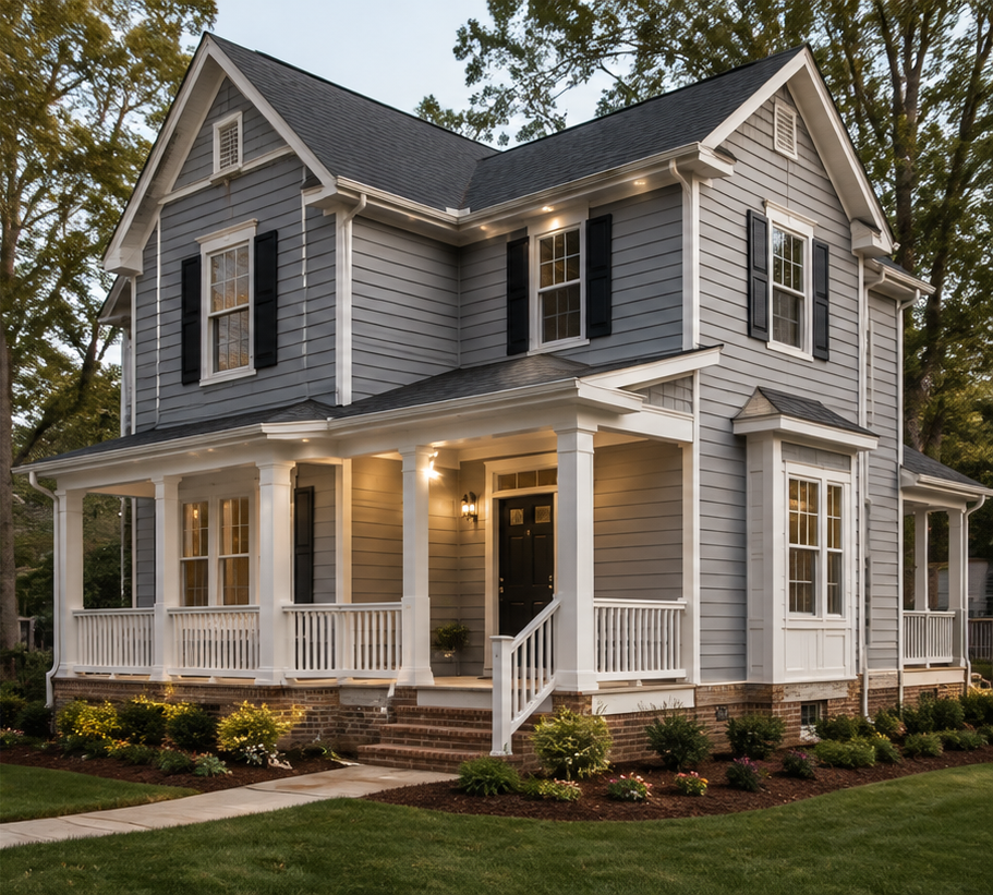 Completed Uwharrie Pro Builders exterior remodel